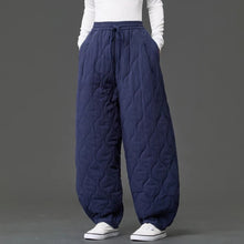Load image into Gallery viewer, Japanese Retro Quilted Padded Loose Lantern Pants