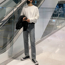 Load image into Gallery viewer, Loose Solid Color Cotton Round Neck T-shirt