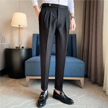 Load image into Gallery viewer, Adjustable Waist Slim Fit Casual Pants