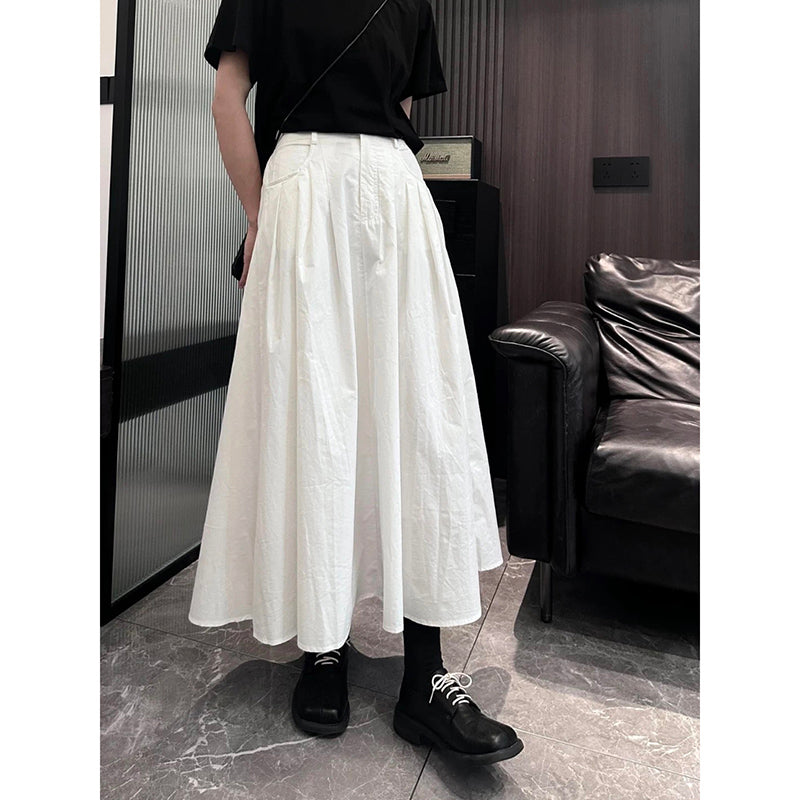High Waist A Line Skirt