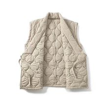 Load image into Gallery viewer, Japanese Zen Cross-collar Quilted Vest