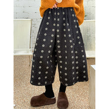 Load image into Gallery viewer, Retro Floral Elastic Waist Wide-leg Pants
