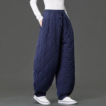 Load image into Gallery viewer, Japanese Retro Quilted Padded Loose Lantern Pants