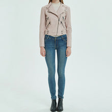 Load image into Gallery viewer, PU Leather Short Slim Jacket