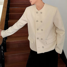 Load image into Gallery viewer, Pleated Crew Neck Textured Short Jacket