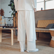 Load image into Gallery viewer, Retro Fake Two-piece Cotton And Linen Loose Skirt Pants