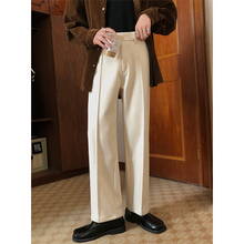 Load image into Gallery viewer, Retro Mid-waist Casual Straight-leg Loose Suit Pants