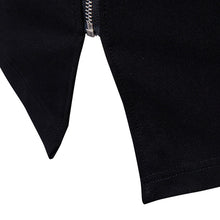 Load image into Gallery viewer, Patchwork Leather Knitted Stand Collar Slim Fit Sweater