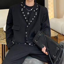 Load image into Gallery viewer, Multiple Eyelets Decoration Short Casual Blazer