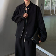 Load image into Gallery viewer, Black Padded Shoulder Cropped Jacket