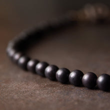 Load image into Gallery viewer, Ethnic Retro Cylindrical Dzi Beads Ebony Bracelet