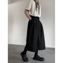 Load image into Gallery viewer, Wide-leg Cropped Casual Trousers