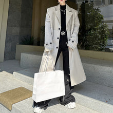 Load image into Gallery viewer, PU Leather Over-the-knee Panelled Coat