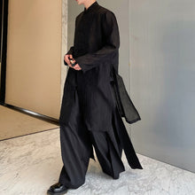 Load image into Gallery viewer, Gauze Trench Coat Long Shirt