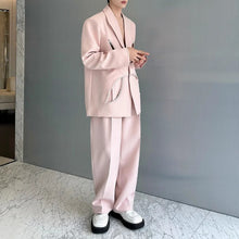 Load image into Gallery viewer, Pearl-embellished Hollow Suit Jacket Straight-leg Trousers Two-piece Suit
