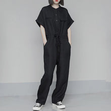 Load image into Gallery viewer, Black Vintage Cargo Jumpsuit
