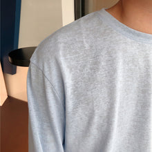 Load image into Gallery viewer, Loose Round Neck Solid Color Bottoming T-shirt