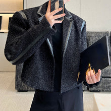 Load image into Gallery viewer, Shiny Tweed Cropped Jacket