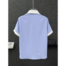 Load image into Gallery viewer, Casual Contrast Tie T-shirt