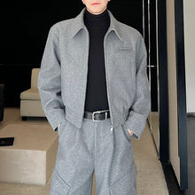 Load image into Gallery viewer, Woolen Warm Jacket Wide-leg Loose Trousers Two-piece Set