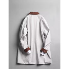 Load image into Gallery viewer, Color-blocked Lapel Mid-length Loose Casual Coat