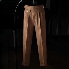 Load image into Gallery viewer, Italian Casual High Waist Retro Straight Suit Trousers