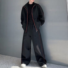 Load image into Gallery viewer, Stand-up Collar Sports Jacket and Casual Loose Pants Two-piece Set