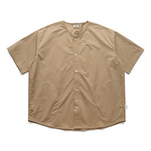 Load image into Gallery viewer, Collarless Vintage Short-sleeved Shirt