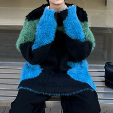 Load image into Gallery viewer, Retro Color Block Sweater