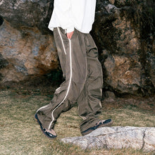 Load image into Gallery viewer, Pleated Quick-drying Reflective Strip Loose Drawstring Pants