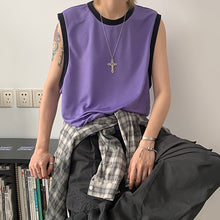 Load image into Gallery viewer, Retro Contrast Casual Vest