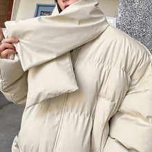 Load image into Gallery viewer, Winter Stand Collar Scarf Warm Cotton Coat