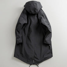 Load image into Gallery viewer, Retro Loose-fitting Mid-length Hooded Trench Coat