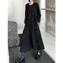 Load image into Gallery viewer, Three-dimensional Flower Loose Two-piece Suit