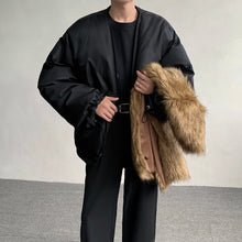 Load image into Gallery viewer, American Retro Detachable Scarf Cotton Jacket