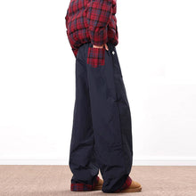 Load image into Gallery viewer, Vintage Plaid Patchwork Cotton Wide-leg Pants