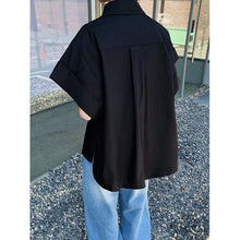 Load image into Gallery viewer, Vintage Lapel Short Sleeve Shirt