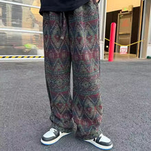 Load image into Gallery viewer, Straight Loose Knitted Jacquard Sweatpants