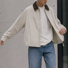 Load image into Gallery viewer, Retro Corduroy Collar Patchwork Loose Jacket