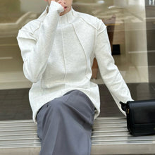 Load image into Gallery viewer, Half Turtleneck Long-sleeved T-shirt