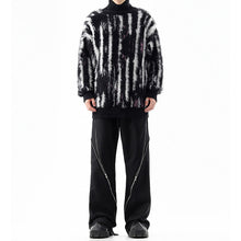 Load image into Gallery viewer, Loose Turtleneck Vertical Striped Sweater