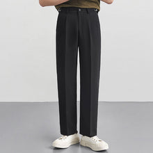 Load image into Gallery viewer, High-rise Elasticated Straight Trousers