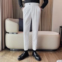 Load image into Gallery viewer, Naples Slim High Waist Suit Pants