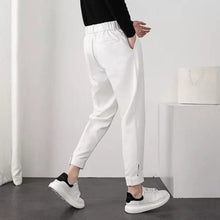 Load image into Gallery viewer, Slim-Fit Tapered Dress Trousers with Fluid Drape