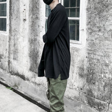 Load image into Gallery viewer, Mid-length Loose Split Hem Bottoming Shirt
