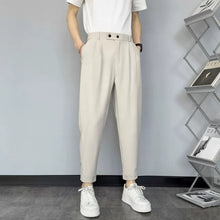 Load image into Gallery viewer, Casual Slim-Fit Cropped Trousers