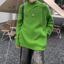 Load image into Gallery viewer, Double Collar Lazy Bottoming Sweater