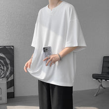 Load image into Gallery viewer, V-neck Ice Silk Loose Short-sleeved T-shirt