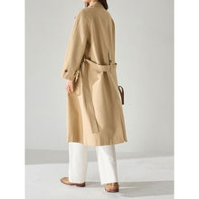 Load image into Gallery viewer, Breathable Long Lightweight Linen Rayon Draped Trench Coat