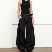 Load image into Gallery viewer, American Retro Casual Scimitar Wide-leg Jeans